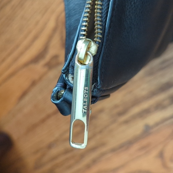 TALBOTS Quilted Greenwich Tartan Plaid & Leather Hobo Bag - Picture 9 of 10